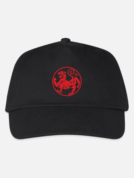 Shotokan Tiger rot - Kinder Basecap - Schwarz