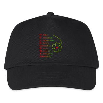 Pflegerin - Kinder Basecap - Schwarz - Vorne