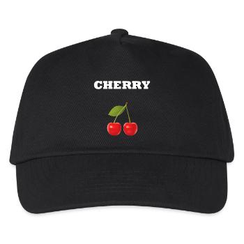 CHERRY STYLE - Kids’ Baseball Cap - black - Front