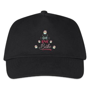 to bake - Kids’ Baseball Cap - black - Front