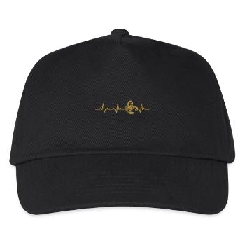 Scorpion heartbeat heartbeat gift animal - Kids’ Baseball Cap - black - Front