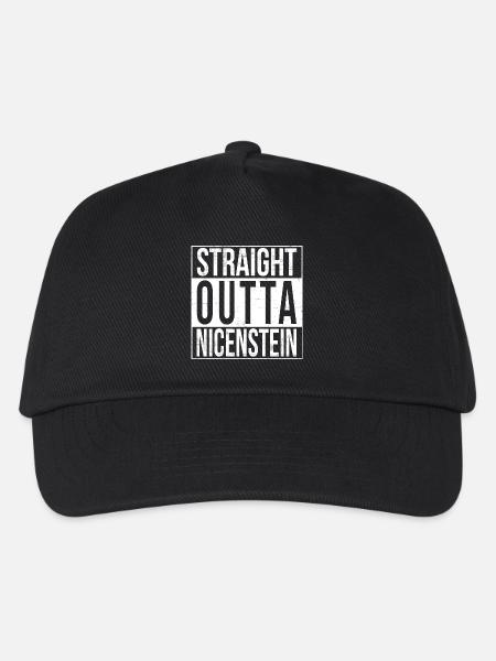 Straight Outta Nicenstein - Kinder Basecap - Schwarz
