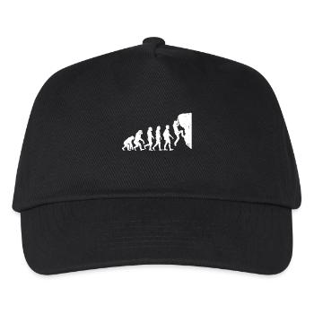 Climbing evolution bouldering gift mountaineering - Kids’ Baseball Cap - black - Front