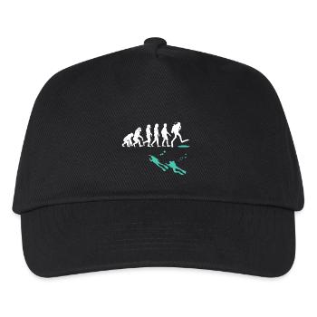 Evolution divers diver gift water sports - Kids’ Baseball Cap - black - Front