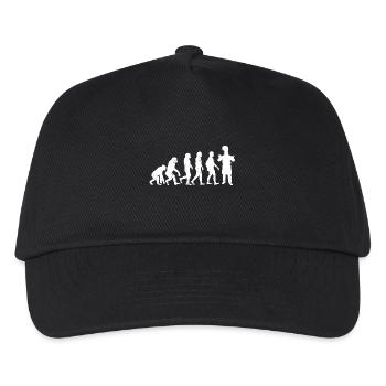 Koch evolution cuisine küche geschenk küchenchef - Kinder Basecap - Schwarz - Vorne