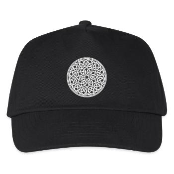 Keltischer Knoten - Kinder Basecap - Schwarz - Vorne