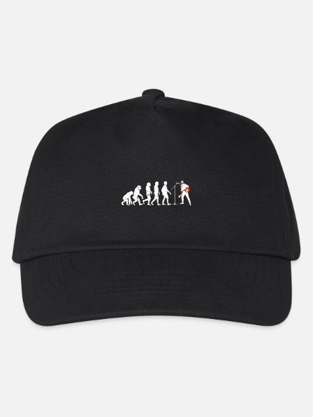 Rock singer evolution guitar gift hardrock - Kids’ Baseball Cap - black
