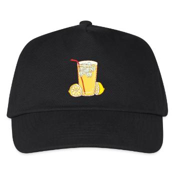 lemon limette zitrone citrus veggie gemuese fruits - Kinder Basecap - Schwarz - Vorne