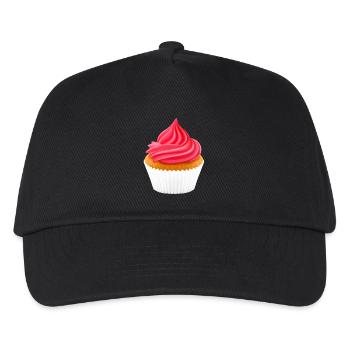 cupcake muffin cake kuchen backen bakery22 - Kinder Basecap - Schwarz - Vorne