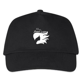 Ich habe die Haare schön - Haarmähne - Kinder Basecap - Schwarz - Vorne