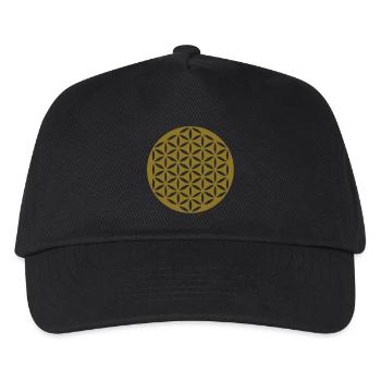 FLOWER OF LIFE - punched - Kids’ Baseball Cap - black - Front