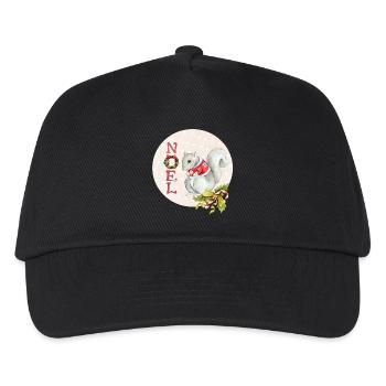 Eichhörnchen der frohen Weihnachten - Kinder Basecap - Schwarz - Vorne