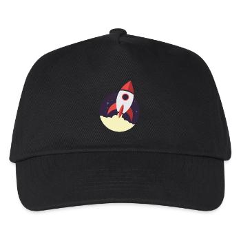 Lancement de fusées, fusées, espace - Casquette de baseball Enfant - noir - Devant