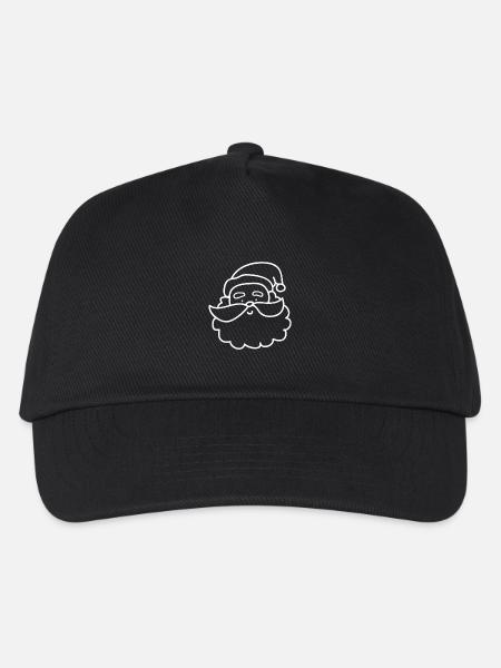 Weihnachtsmann - Santa Claus - Kinder Basecap - Schwarz