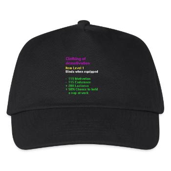 Clothing of demotivation - Kinder Basecap - Schwarz - Vorne