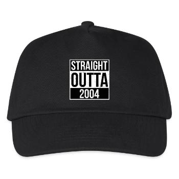 Straight Outta 2004 - Kinder Basecap - Schwarz - Vorne
