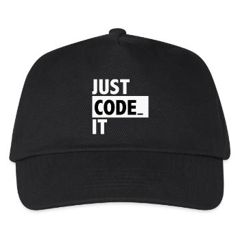 just code it - Casquette de baseball Enfant - noir - Devant