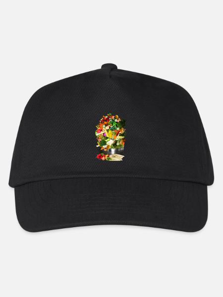 Food Food Vegetables Fruit Kitchen - Kids’ Baseball Cap - black