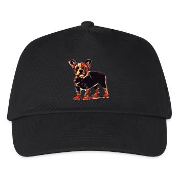 Bulldogge - Kinder Basecap - Schwarz - Vorne