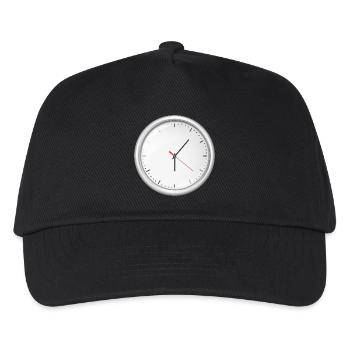 clock time clock time hourglass hourglass88 - Kids’ Baseball Cap - black - Front