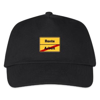Glückwunsch zur Rente! Schluss mit Arbeit! - Kinder Basecap - Schwarz - Vorne