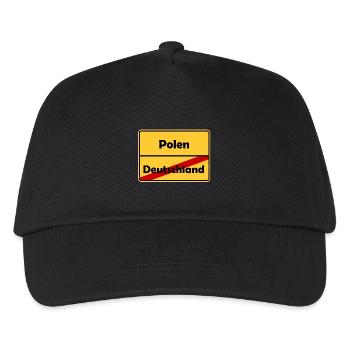 Polen! Auswandern/Reisen nach Polen! - Kinder Basecap - Schwarz - Vorne