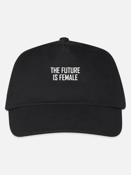 Best The Future Female in White Design - Kinder Basecap - Schwarz