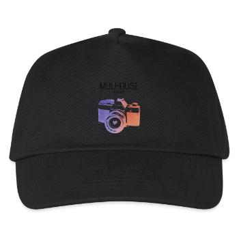 Camera Mulhouse France - Kids’ Baseball Cap - black - Front