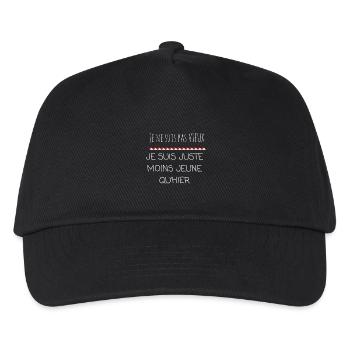Je ne suis pas vieux - Casquette de baseball Enfant - noir - Devant