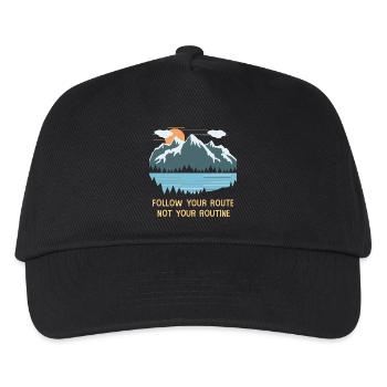 Berge - Kinder Basecap - Schwarz - Vorne