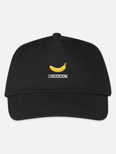 Banana Shirt Design Das perfekte Minion Geschenk - Kinder Basecap - Schwarz
