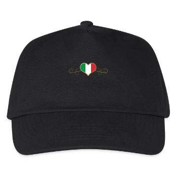 Gold Love Land Wurzeln Italien - Kinder Basecap - Schwarz - Vorne
