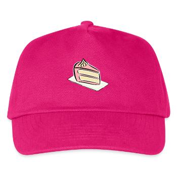 Torte Kuchen Sahnetorte Sahne Backen Geschenkideen - Kinder Basecap - Fuchsia - Vorne