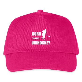 Unihockey - Kinder Basecap - Fuchsia - Vorne