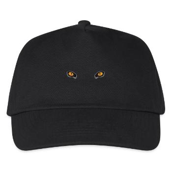 Yeux de loup profond jaune - Casquette de baseball Enfant - noir - Devant