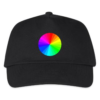 la roue de couleur - Casquette de baseball Enfant - noir - Devant