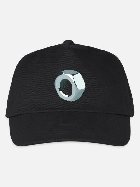 Schraubenmutter - Kinder Basecap - Schwarz