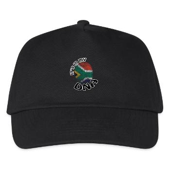 Geschenk Its in my dna dns roots Suedafrika - Kinder Basecap - Schwarz - Vorne