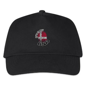 Geschenk Its in my dna dns roots Daenemark - Kinder Basecap - Schwarz - Vorne