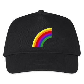 arc en ciel - Casquette de baseball Enfant - noir - Devant