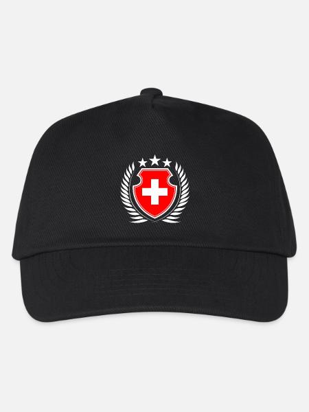 Switzerland - Kids’ Baseball Cap - black