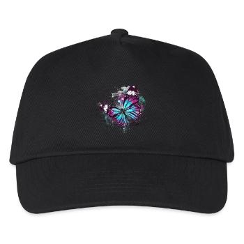 Beautiful Butterfly Watercolour - Kids’ Baseball Cap - black - Front