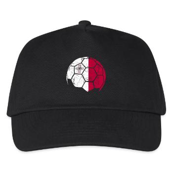 Malte Ballon de football Football - Casquette de baseball Enfant - noir - Devant