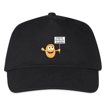 Deutsche Kartoffel - Kinder Basecap - Schwarz - Vorne