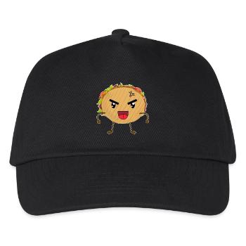 Süßer Knuffiger Döner Lustig - Kinder Basecap - Schwarz - Vorne