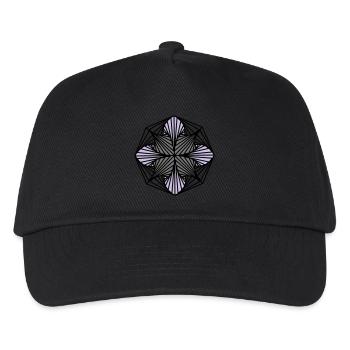 Art géométrique: octogone (ombré) - Casquette de baseball Enfant - noir - Devant