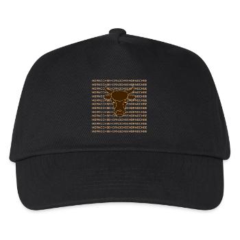 Hornochse - Kinder Basecap - Schwarz - Vorne