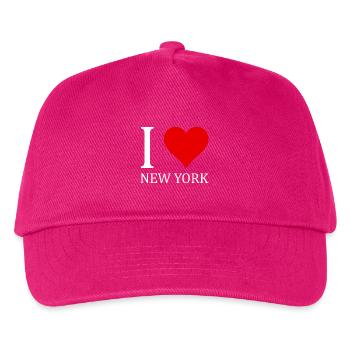 I love New York - Kinder Basecap - Fuchsia - Vorne