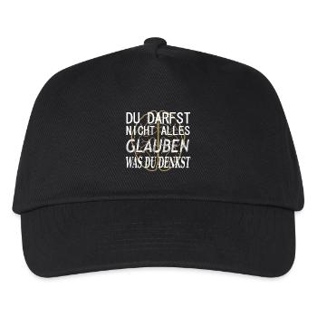 Ne crois pas tout ce que tu penses! - Casquette de baseball Enfant - noir - Devant