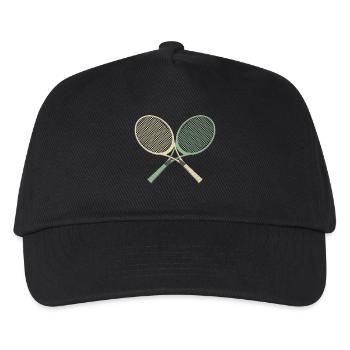 tennis rackets sports ideas ideas - Kids’ Baseball Cap - black - Front